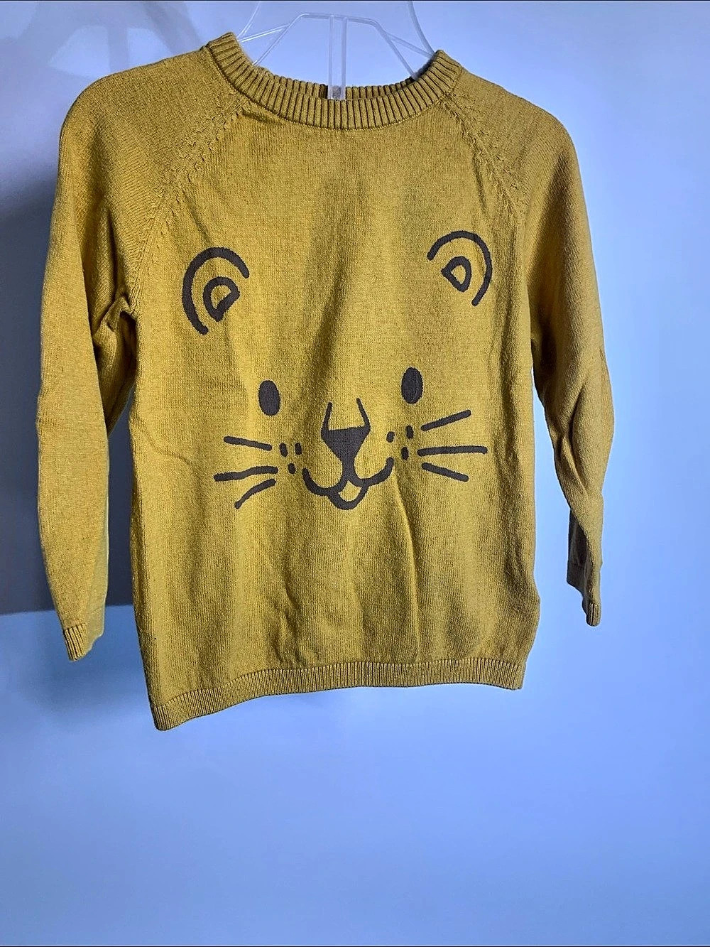 H&M Printed Brushed-Inside Sweatshirt Yellow 2T